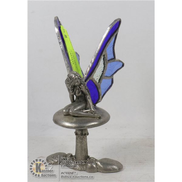 STAINED GLASS METAL FAIRY
