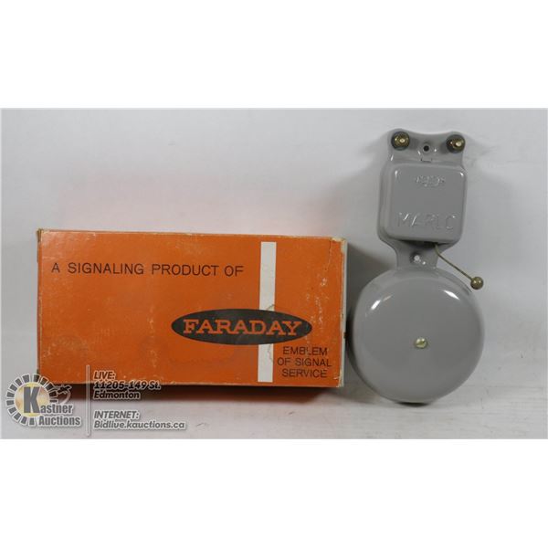 VINTAGE FARADAY MARLO BELL 4 INCH, 6-8 VAC / 3-6 VDC