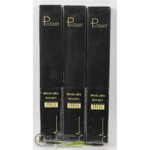 LOT OF 3 PUDAIER MASCARA ROCKET MAGNUM