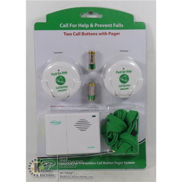 TWO CALL BUTTONS WITH PAGER