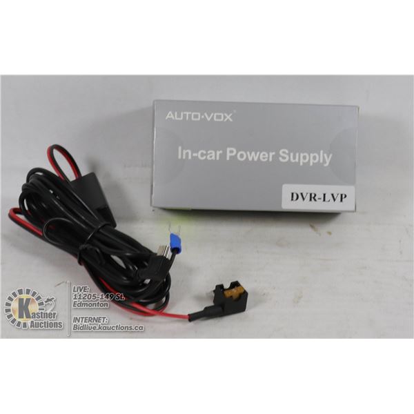 AUTO-VOX IN-CAR POWER SUPPLY DVR-LVP