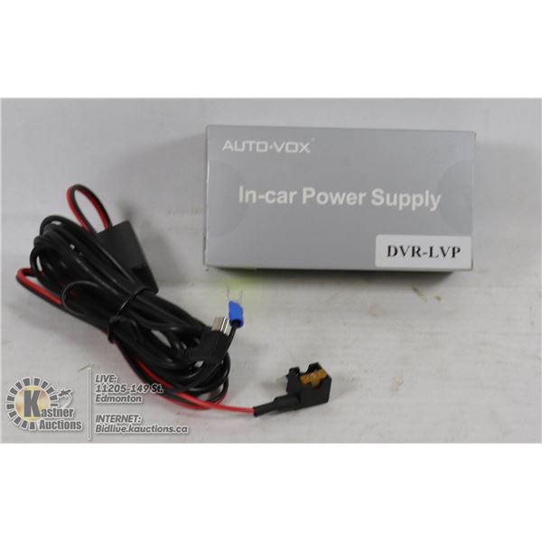 AUTO-VOX IN-CAR POWER SUPPLY DVR-LVP