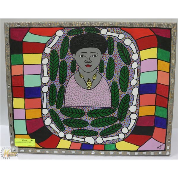 HANDPAINTED CANVAS TRIBAL ART