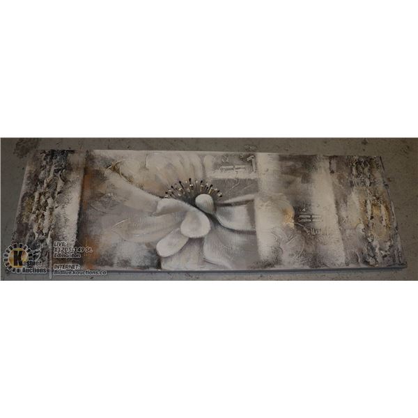 WALL ART 20x60 INCHES GREY & WHITE TONES