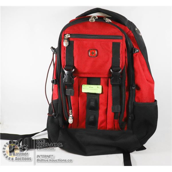 SWISS ARMY GEAR BACKPACK.