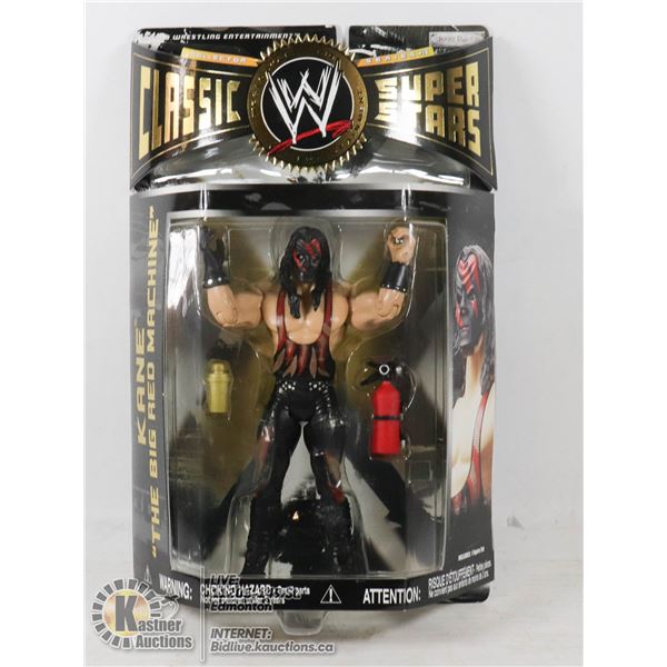 WWE CLASSIC SUPER STARS COLLECTOR FIGURE " KANE " THE BIG RED MACHINE "