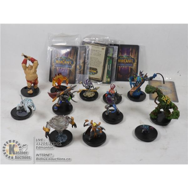 WORLD OF WARCRAFT MINIATURE GAME FIGURES, USED