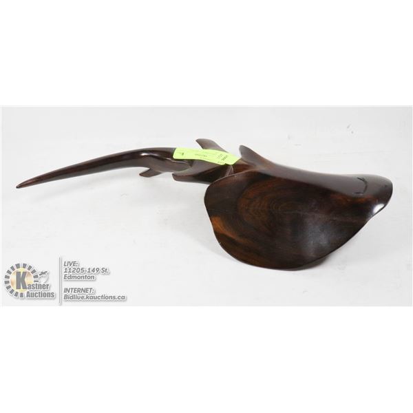 IRONWOOD LARGE CARVED STINGRAY