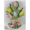 Image 1 : HEAVY CAST IRON TULIP DOORSTOPPER