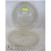Image 1 : PAIR OF VINTAGE LARGE CRYSTAL CENTERPLATE
