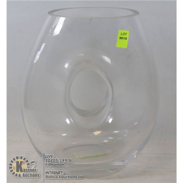 LARGE DECORATIVE GLASS VASE