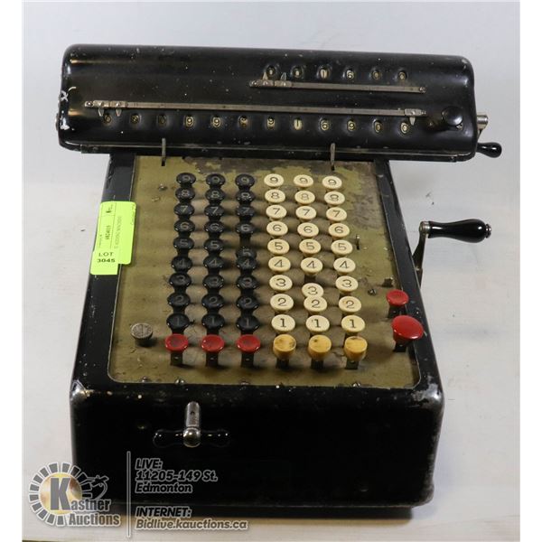ANTIQUE ADDING MACHINE