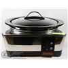 Image 1 : LARGE CROCKPOT BRAND DELUXE STAINLESS STEEL SLOWCOOKER WITH DIGITAL CONTROLS (UP TO 10 HRS COOK TIME