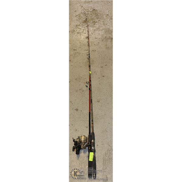 SET OF TWO FISHING ROD AND REEL SETS - MEDIUM DUTY 2-PC SHAKESPEARE UGLY STICK WITH SHIMANO 1000 REE
