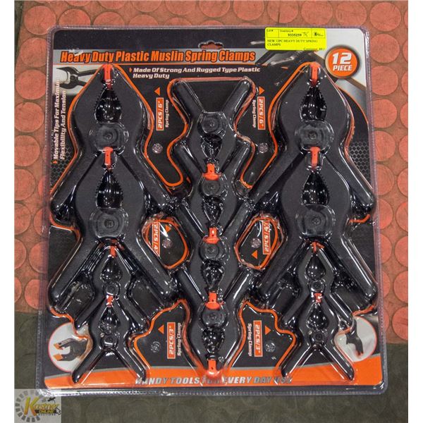 NEW 12PC HEAVY DUTY SPRING CLAMPS