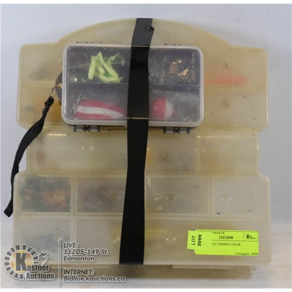 2 BOXES OF FISHING GEAR