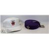 Image 1 : PAIR OF VINTAGE HIS AND HERS ELKS CANADA HAT WOMENS HAT MADE BY UNITED HATTERS CAP, COMPLETE WITH EL