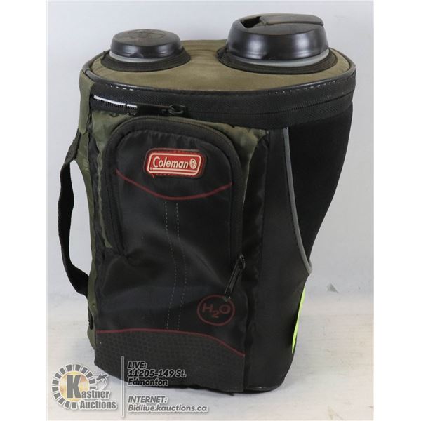 COLEMAN WATER CONTAINER W/ COOLING COMPARTMENT