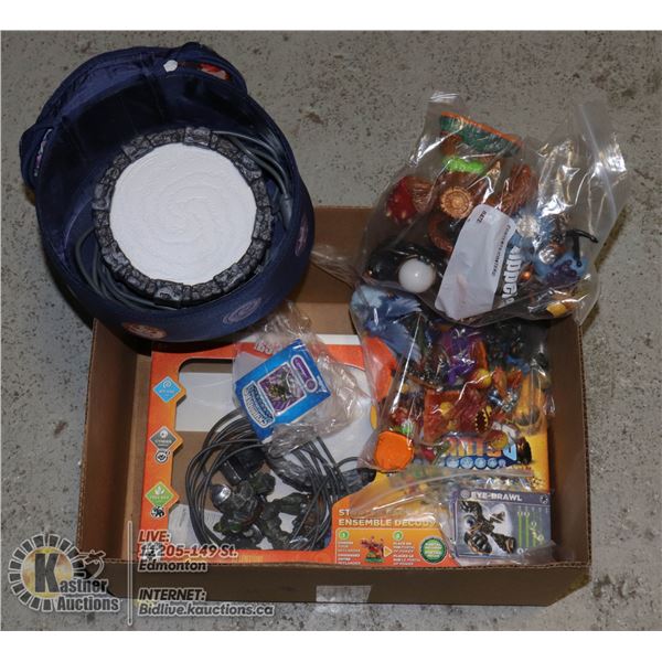 NINTENDO Wii SKYLANDERS GIANTS x2 CONSOLES, FIGURE USED, WORKING ORDER