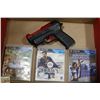 Image 1 : PLAYSTATION 3 LIGHT GUN MOVE + 3 MOVE MOTION GAMES
