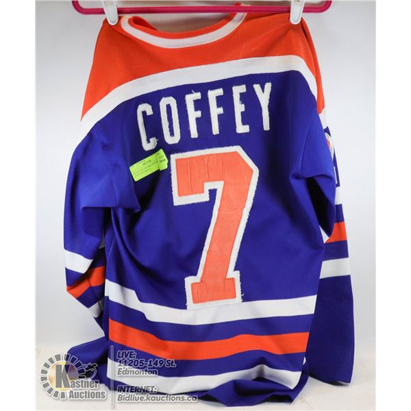 EDMONTON OILERS VINTAGE JERSEY SZ SMALL