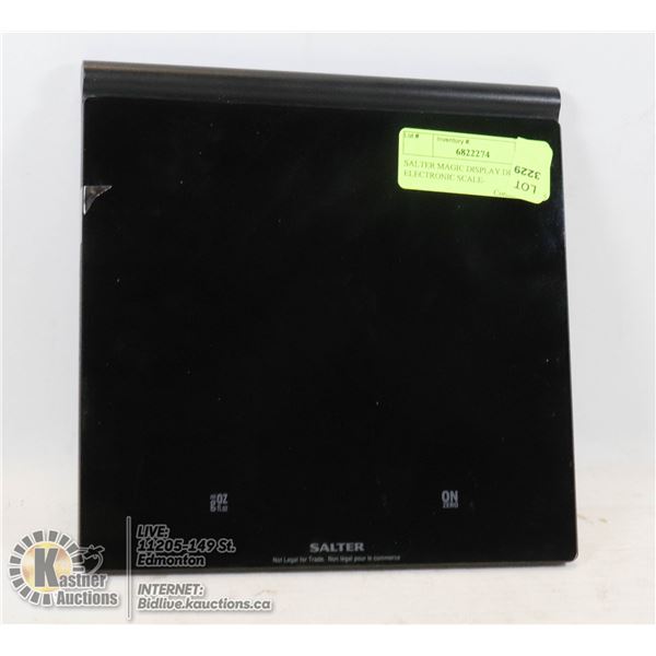 SALTER MAGIC DISPLAY DIGITAL ELECTRONIC SCALE- ML/GMS/OZ