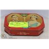 Image 1 : 1939 KING GEORGE & QUEEN ELIZABETH 1VISIT TO CANADA, PLATE AND SWEETS TIN