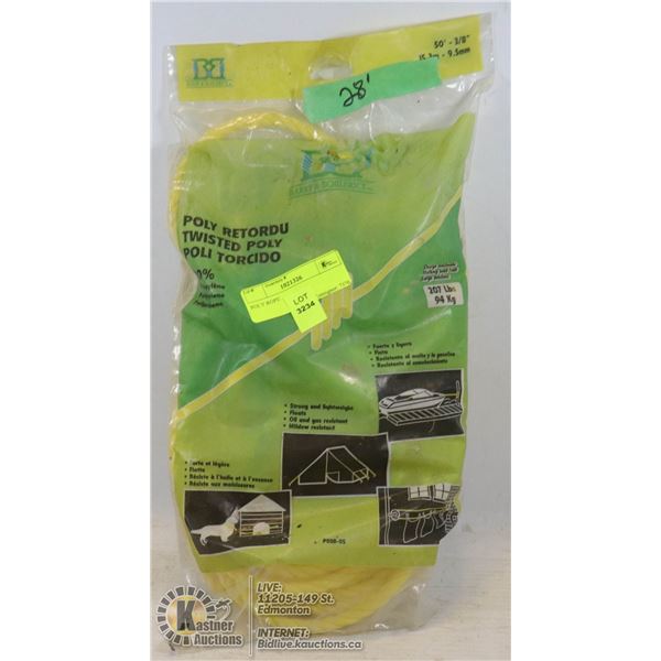 POLY ROPE NEW 28 INCH
