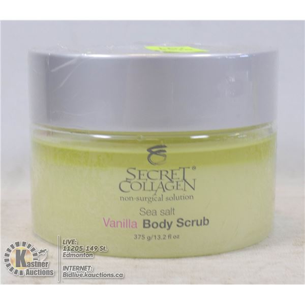 SECRET COLLAGEN SEA SALT BODY SCRUB 12.3 FL OZ