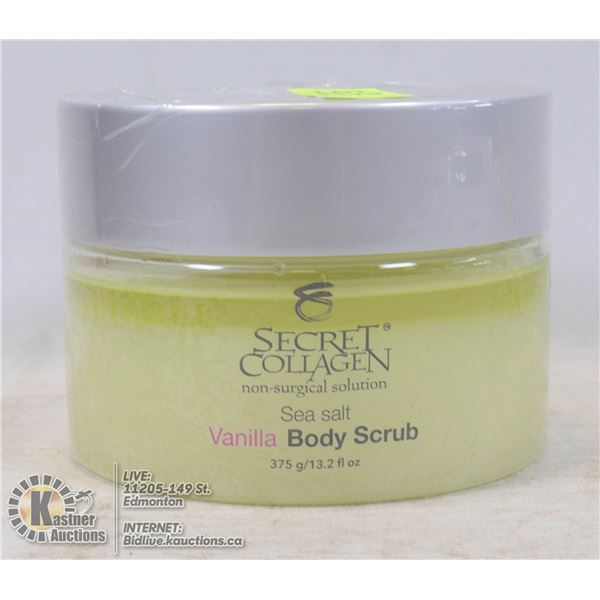 SECRET COLLAGEN SEA SALT BODY SCRUB 12.3 FL OZ