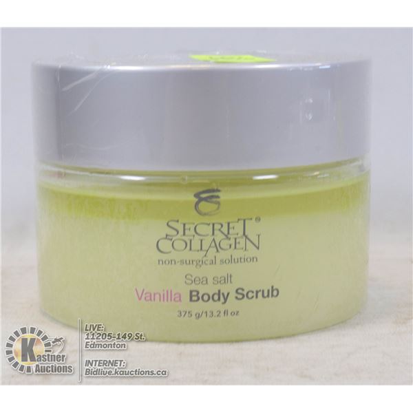 SECRET COLLAGEN SEA SALT BODY SCRUB 12.3 FL OZ