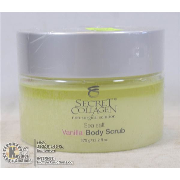 SECRET COLLAGEN SEA SALT BODY SCRUB 12.3 FL OZ