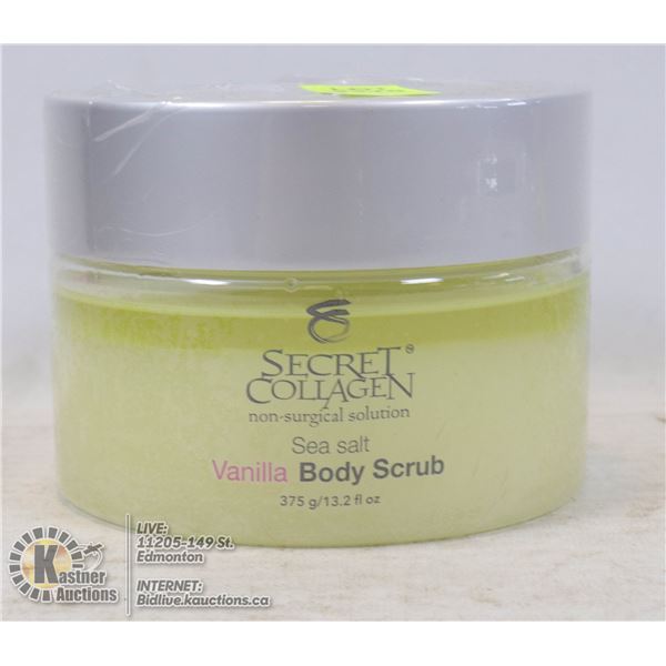 SECRET COLLAGEN SEA SALT BODY SCRUB 12.3 FL OZ