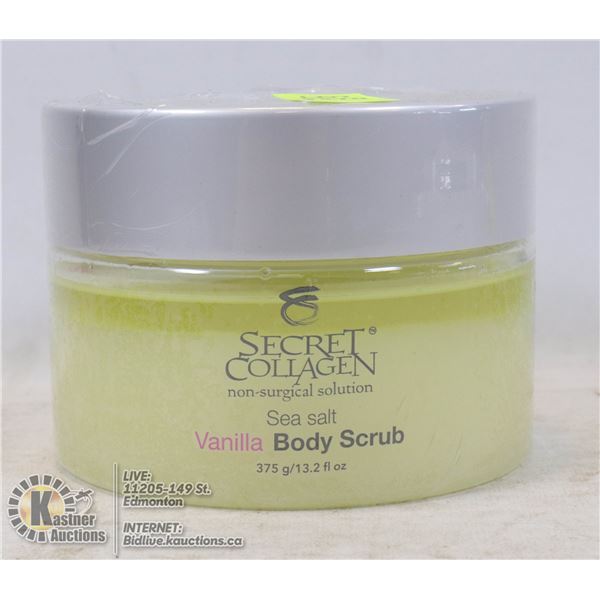 SECRET COLLAGEN SEA SALT BODY SCRUB 12.3 FL OZ