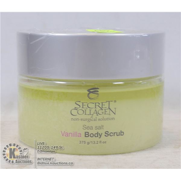 SECRET COLLAGEN SEA SALT BODY SCRUB 12.3 FL OZ