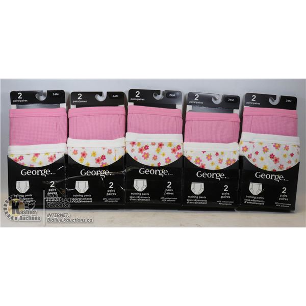 LOT OF 10 GEORGE TRAINING PANTS SIZE 24M