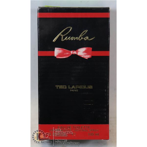 AUTHENTIC APPROX 97% FULL RUMBA BY TED LAPIDUS EAU DE TOILETTE, 100ML, WOMANS SPRAY