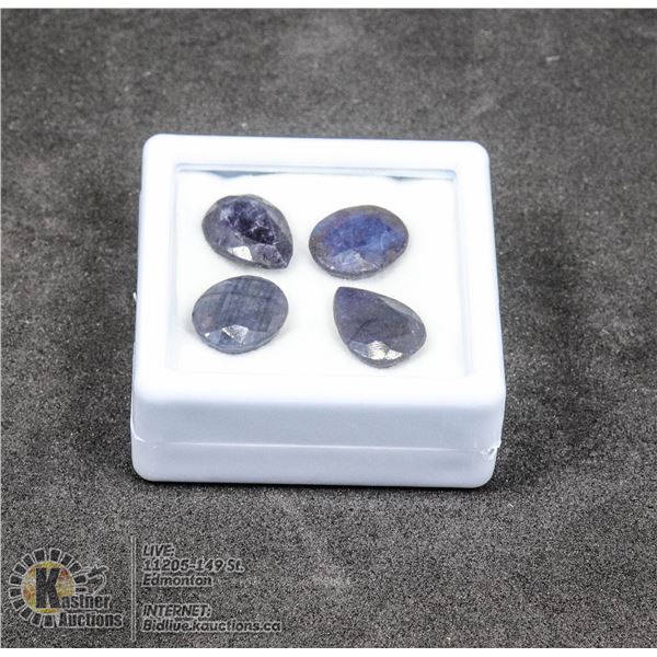#283-BLUE SAPPHIRE GEMSTONES 24.70ct JEWELRY/ COLOUR ENHANCED