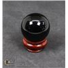 Image 1 : #275-NATURAL BLACK OBSIDIAN SPHERE BALL + STAND JEWELRY/ HEALING MINERAL/ 29.6mm