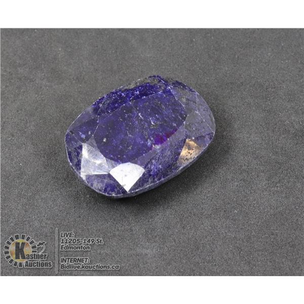 #287-BLUE SAPPHIRE GEMSTONE 153.35ct JEWELRY/ COLOUR ENHANCED