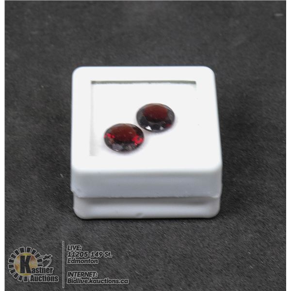 #175-DARK RED GARNET GEMSTONES 8mm/ 3.88ct JEWELRY/ UNTREATED/ ROUND