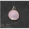 Image 1 : #58-NATURAL PINK ROSE QUARTZ PENDANT JEWELRY/ SILVER PLATED/ HEALING MINERAL