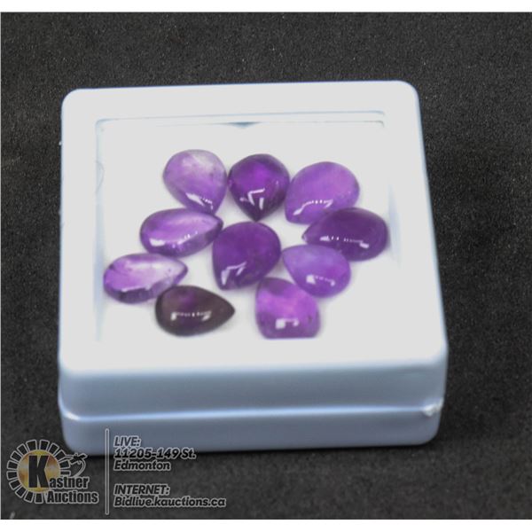 #159-PURPLE AMETHYST GEMSTONES 19.0ct JEWELRY/ UNTREATED