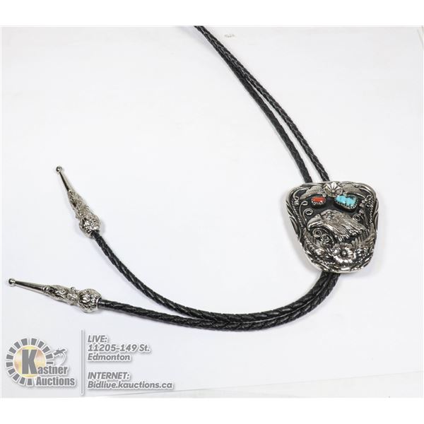 VINTAGE BOLO TIE (LABELLED)