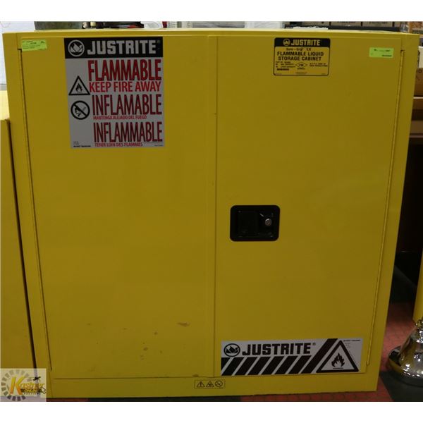 44.5" X 43" JUSTRITE LIQUID STORAGE CABINET
