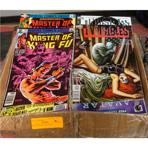 BOX OF ASSPORTED COMICS