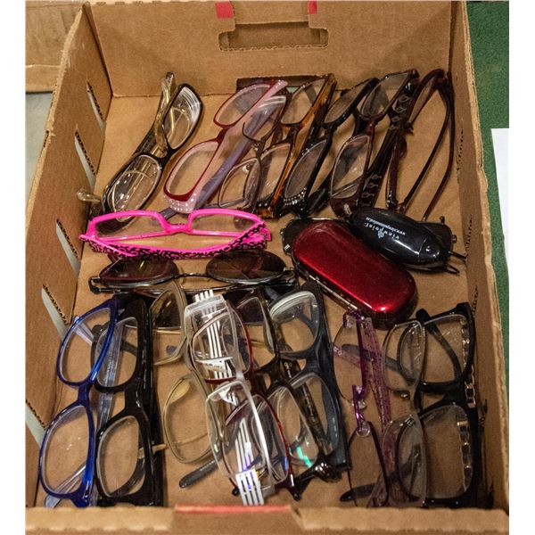 FLAT OF 21 READING GLASSES