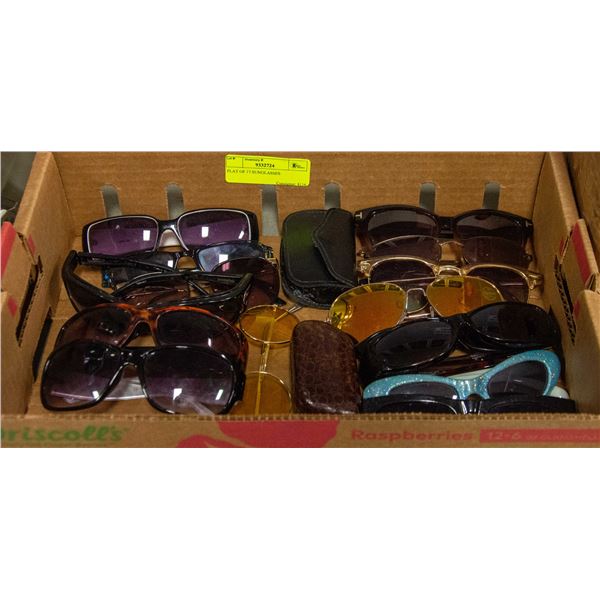 FLAT OF 17 SUNGLASSES