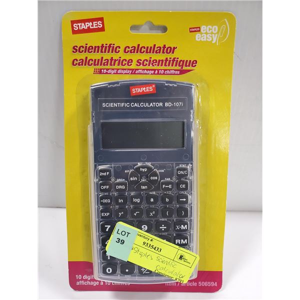STAPLES SCIENTIFIC CALCULATOR