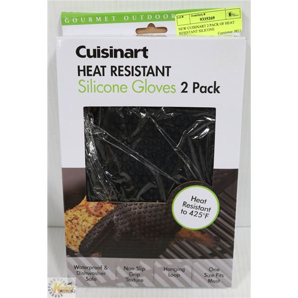 NEW CUISINART 2 PACK OF HEAT RESISTANT SILICONE